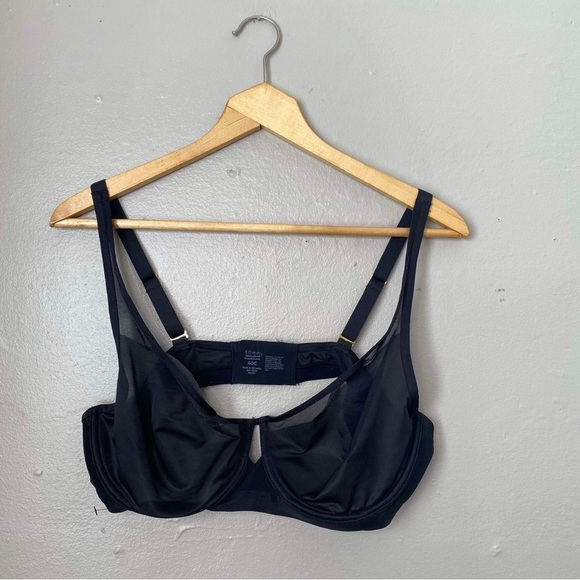 Soma Black Unbelievable Lift Scoop Balconette Bra Size 40C - Picture 2 of 8